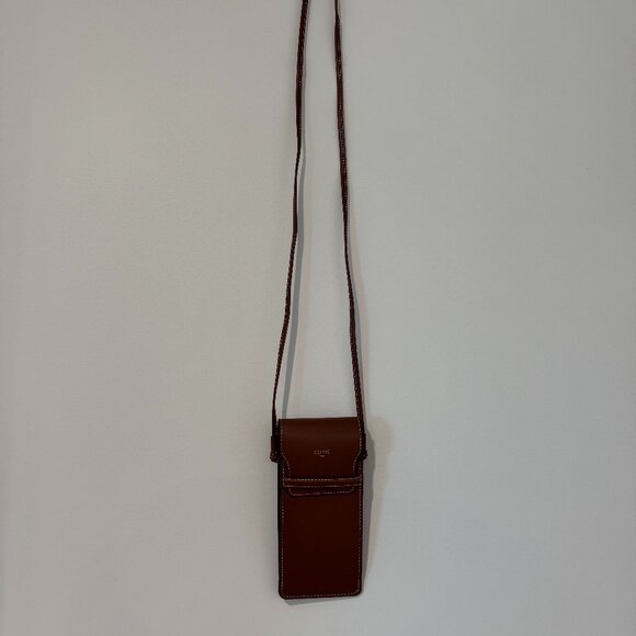 Celine Tan Leather Crossbody Bag - Picture 8 of 8